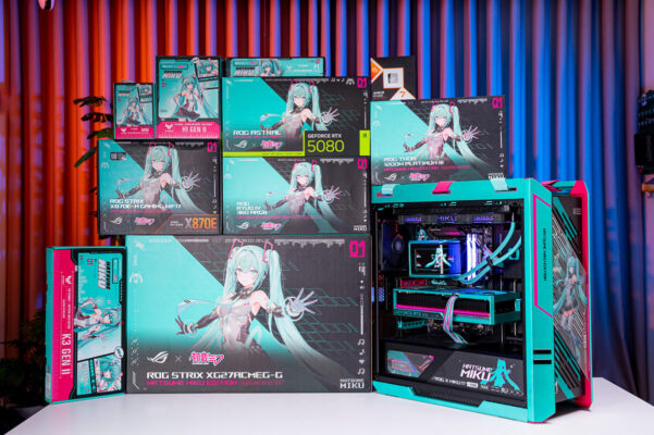 PC GAMING ASUS ROG HATSUNE MIKU EDITION (AMD Ryzen 7 9850X3D - RTX 5080 16GB OC)